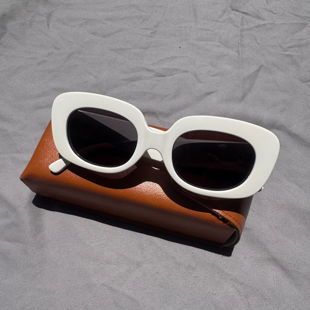 White Crap Sunglasses - Women Accessories